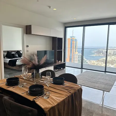 Whispering Waves At Mercury Tower With Panoramic View , 2x Pools And Gym * سانت جوليان